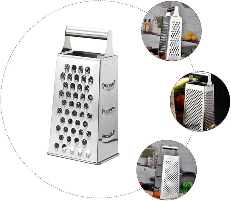 Stainless Steel Vegetable Grater Multi Functional Food Shredder With Non Slip Handle - Image 5